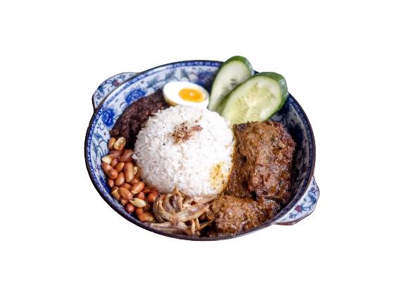 Nasi Lemak Beef Rendang 椰浆饭冷当咖喱牛🌶️🌶️